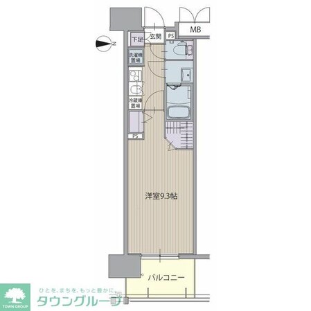 パルティール高畑の物件間取画像